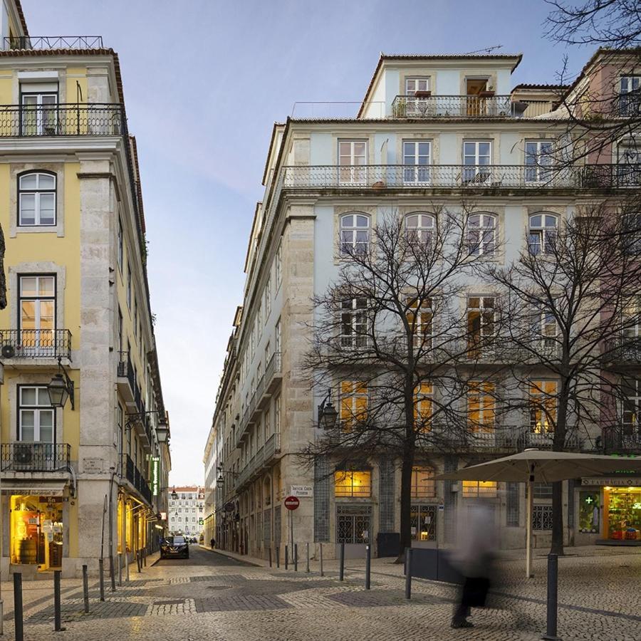 Quarto Com Varanda Na Rua Dos Douradores Lisboa Exteriör bild
